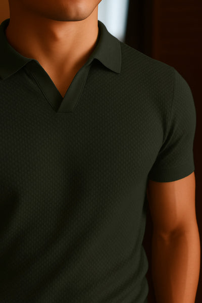 Schiefergraues City-Poloshirt
